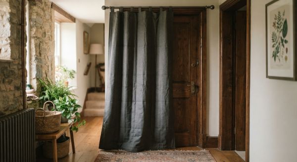 Top avantages d'un rideau isolant pour une porte en bois